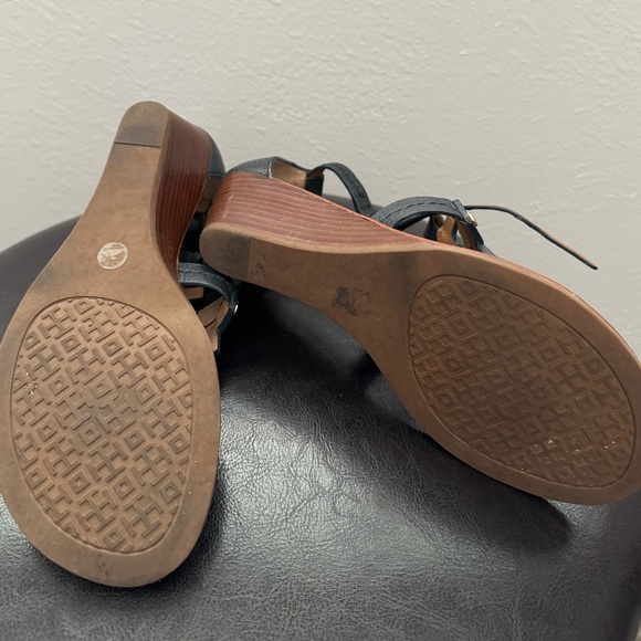 Tory Burch Chandler wedge sandal - Navy Blue - Picture 3 of 6